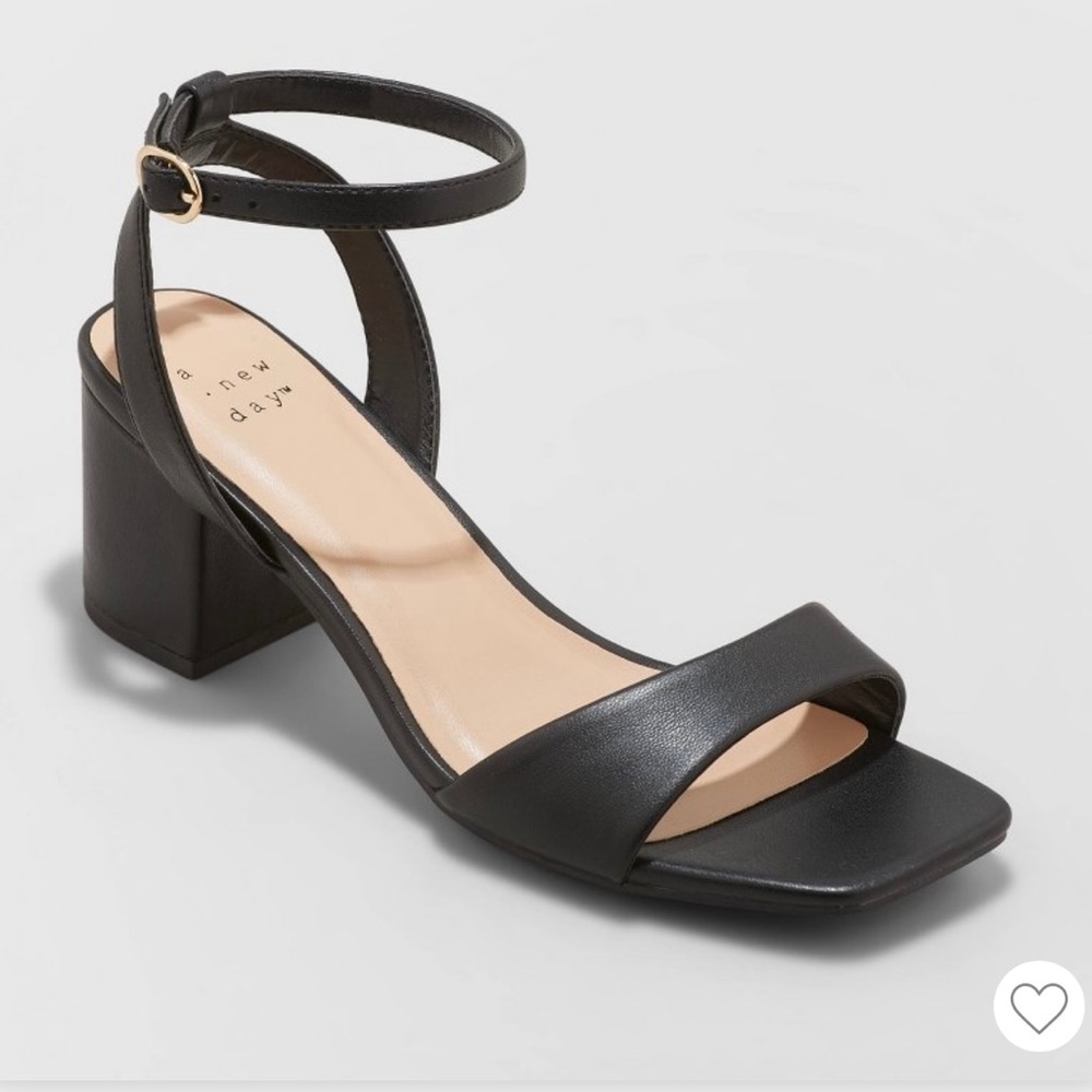 A New Day black heels, size 7, strap.